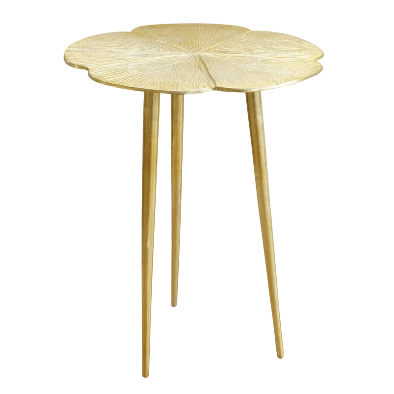 Kløver Aluminium Bord - Guld