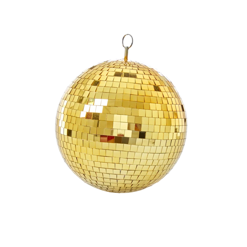 Stor Discokugle - Guld