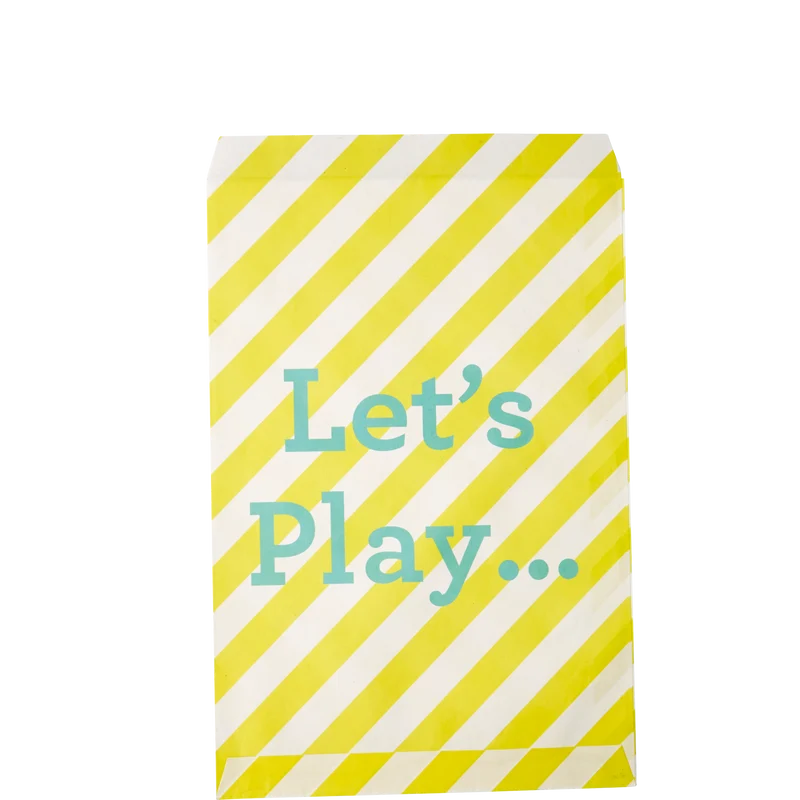 Lille Papir Taske - Gul - Let's Play Print