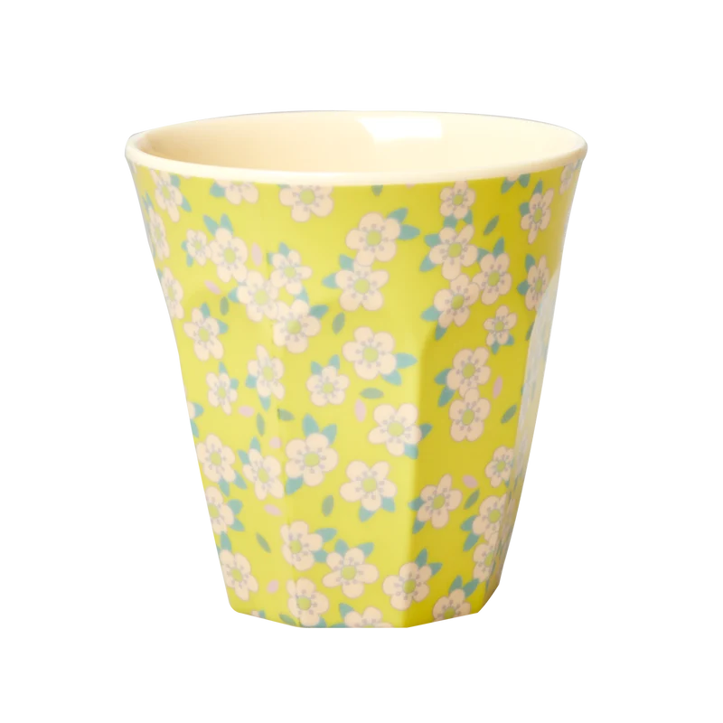Mellem Kop - Gul - Small Flower Print
