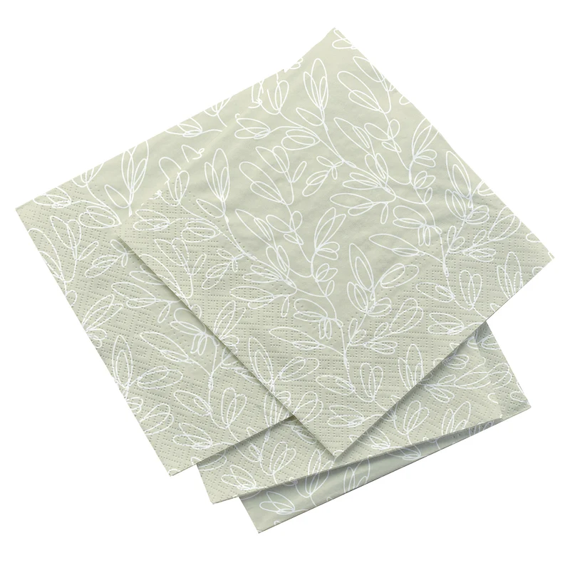 Serviettes de table - Jardin sauge
