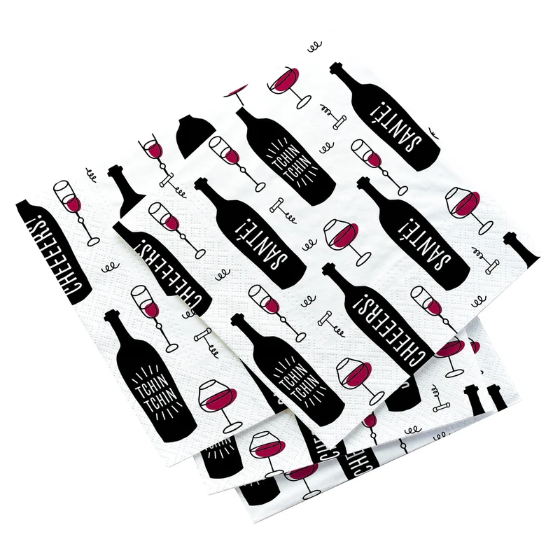 Serviettes de table - Tchin tchin