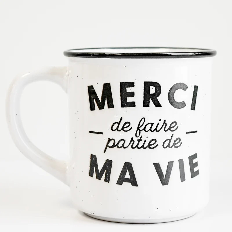 Tasse vintage - Merci de faire partie de ma vie