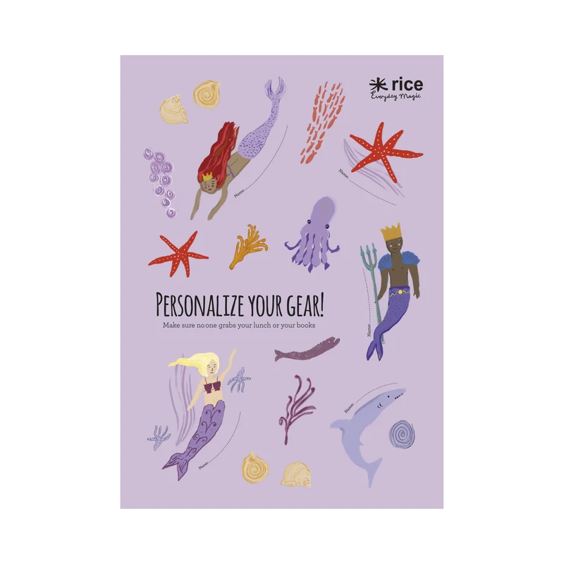 Klistermærker - Lavendel - Mermaid Print