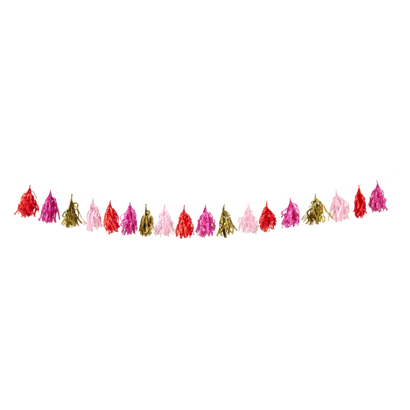 Stor Papir Guirlande - Pink