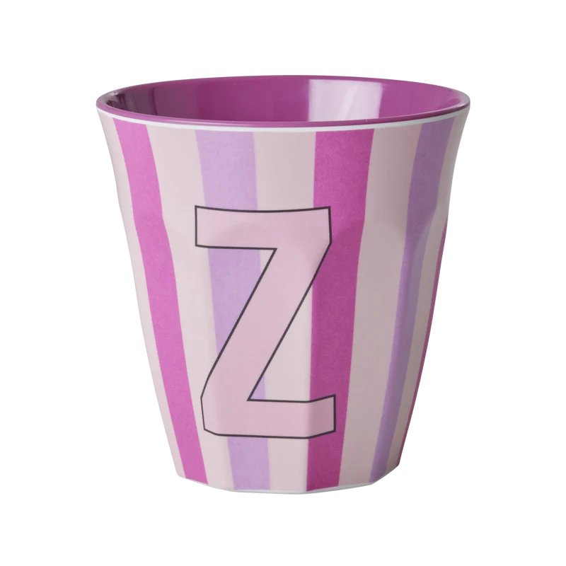 Mellem Alfabetkop - Lilla - Z - Stripes