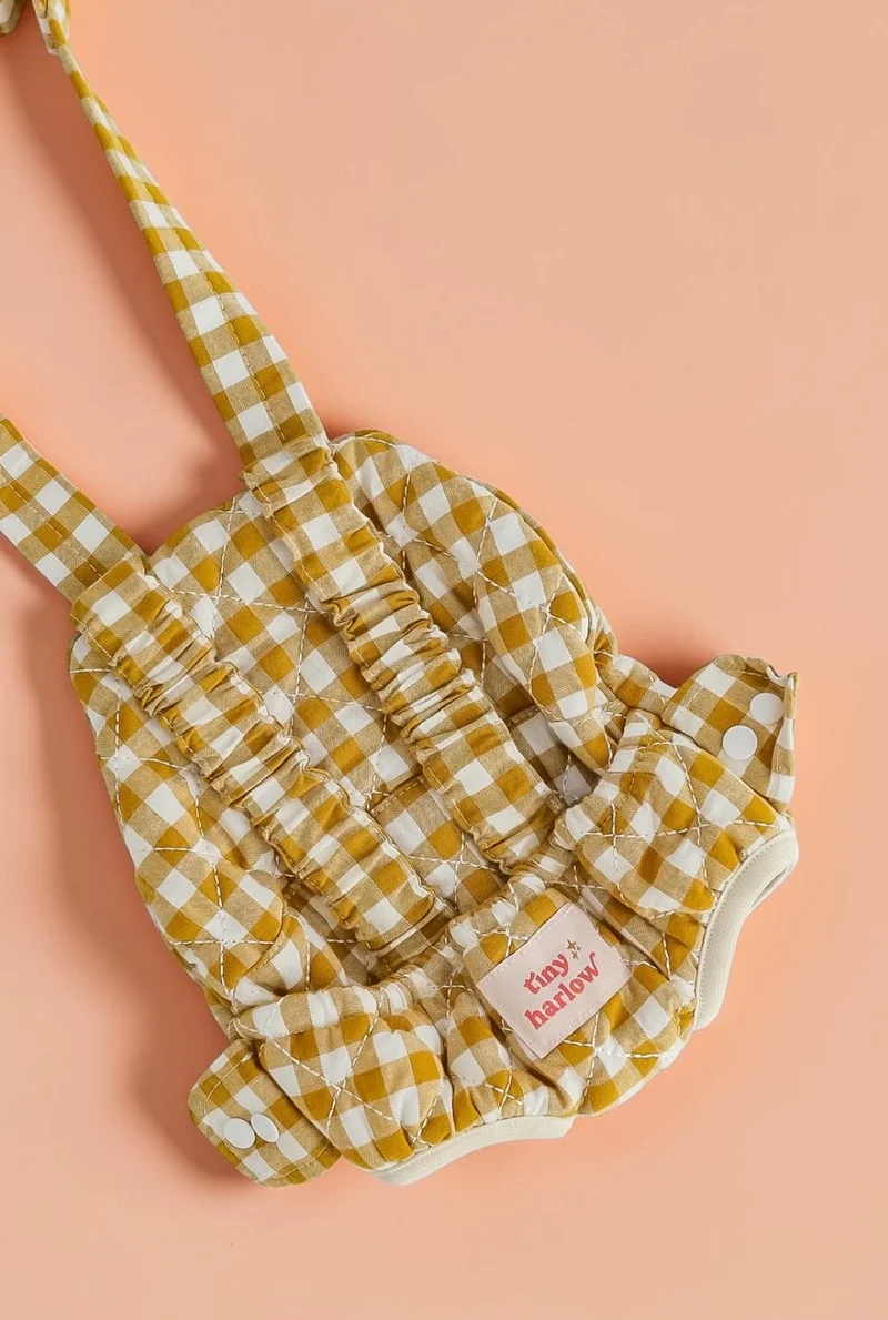 Porte-bébé poupée - Vichy Camel
