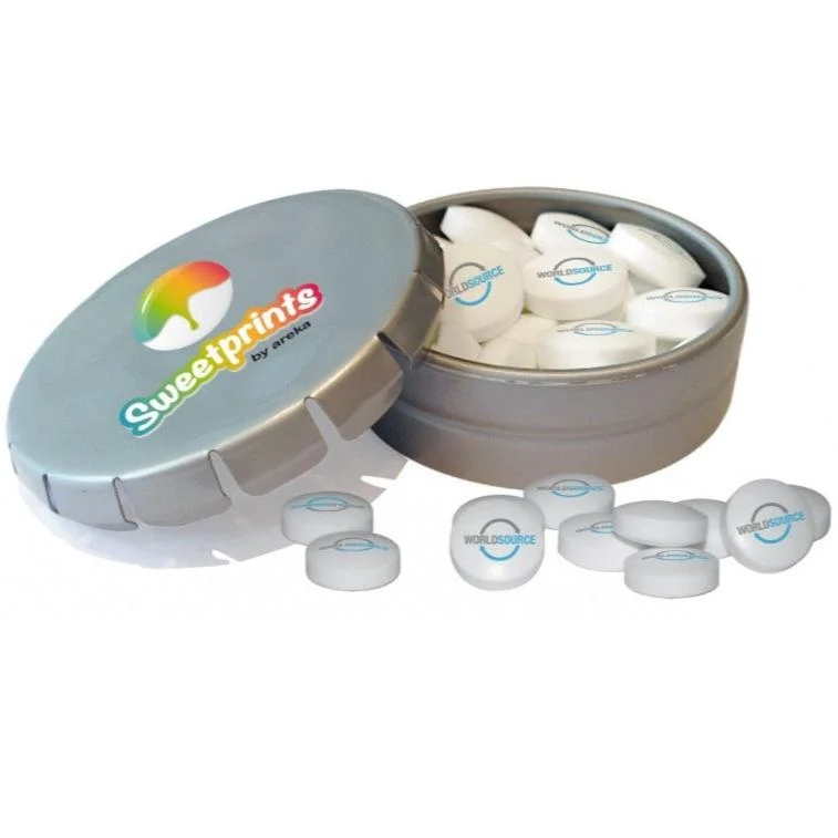 Boîte clic-clac en métal avec pastilles à la menthe personnalisées 🇫🇷
