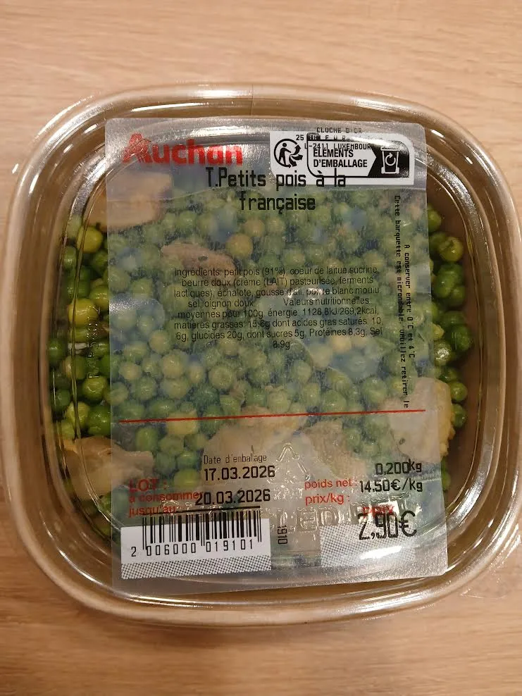 Petits pois à la françaises
