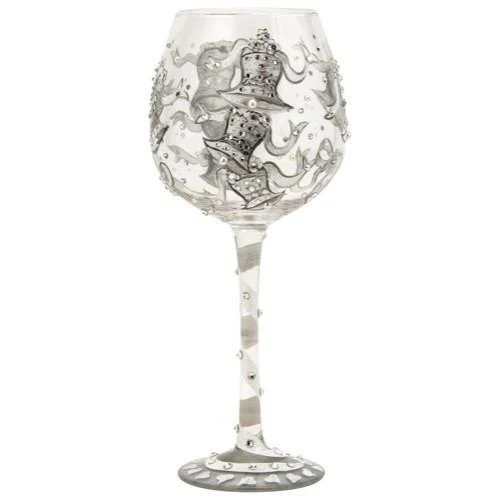 Wedding Bells Super Bling Wine Glass by Lolita®