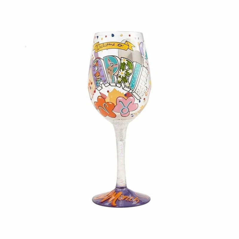 April Birthday Wine Glass by Lolita®