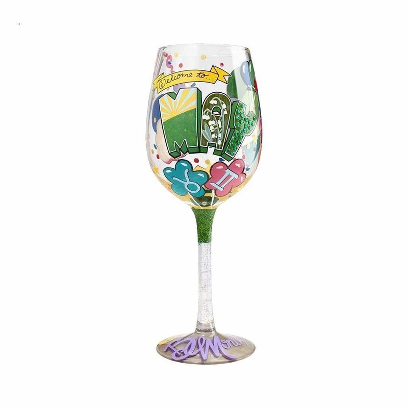 May Birthday Wine Glass by Lolita®
