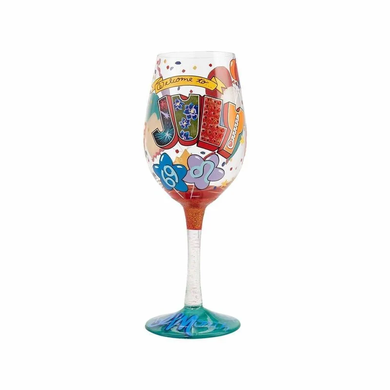 July Birthday Wine Glass by Lolita®
