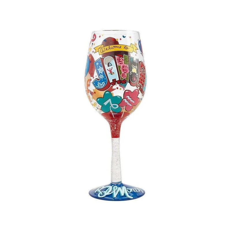January Birthday Wine Glass by Lolita®