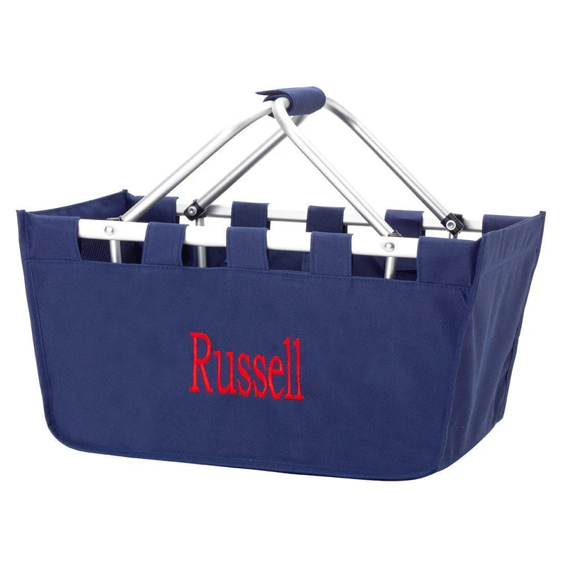 Navy Market Tote - Personalized