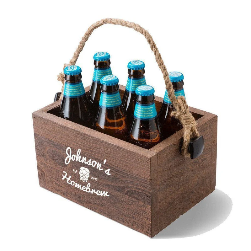 Home Brew Personalized Beer Caddy