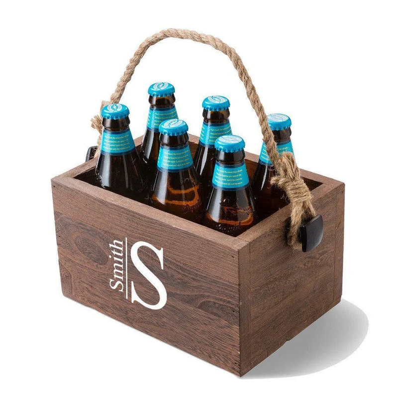 Modern Monogram Beer Caddy