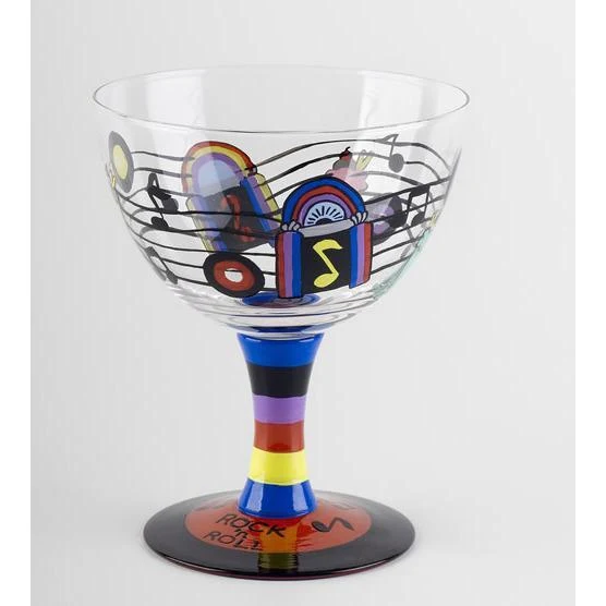 Old Fashioned Hand Painted Ice Cream Sundae Bowl