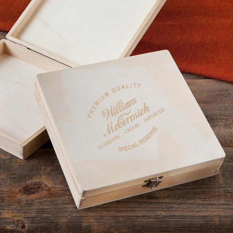 Special Reserve Personalized Wooden Keepsake/Cigar Box