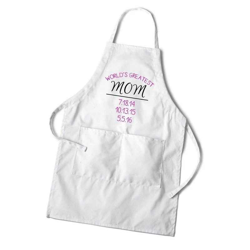 World's Greatest Mom Personalized Apron