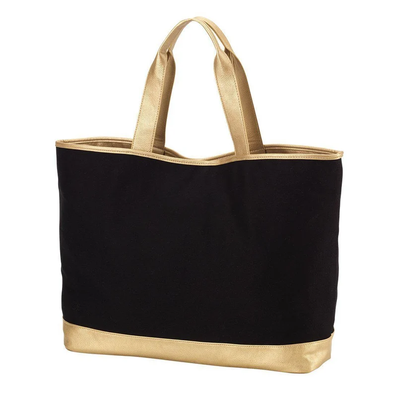Black Cabana Tote - Personalized