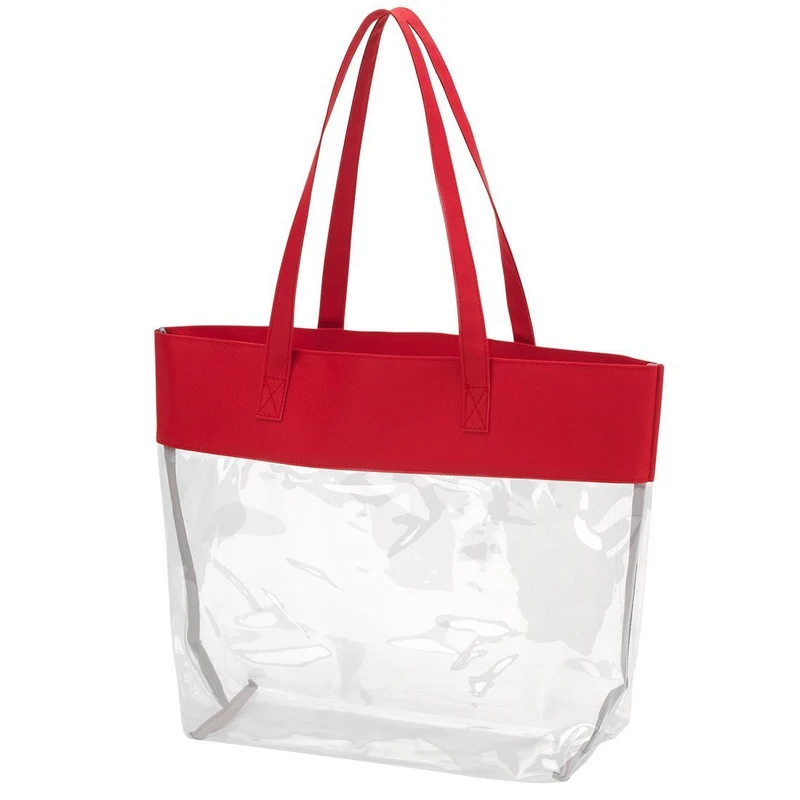 Red Clear Tote - Personalized