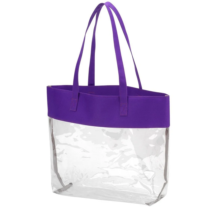 Purple Clear Tote - Personalized