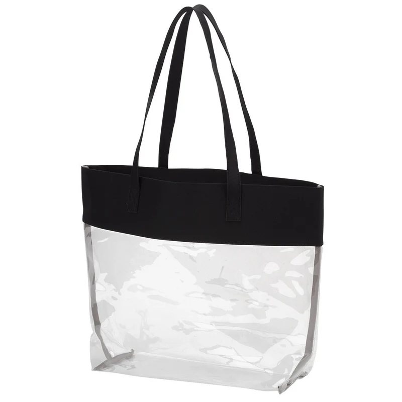 Black Clear Tote - Personalized