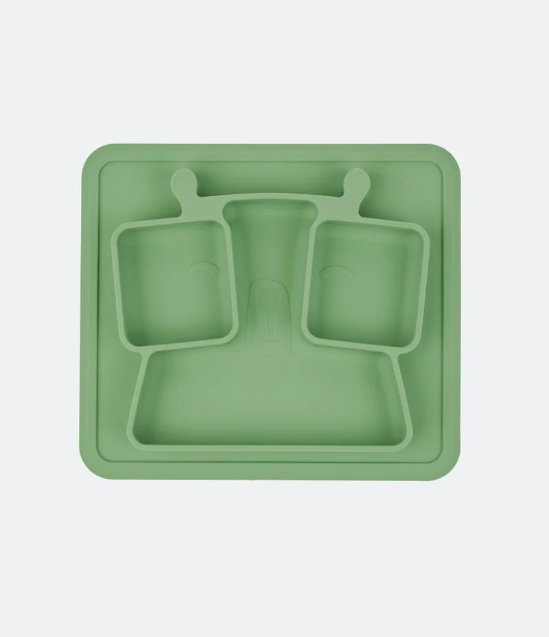 Assiette compartimentée anti-dérapante