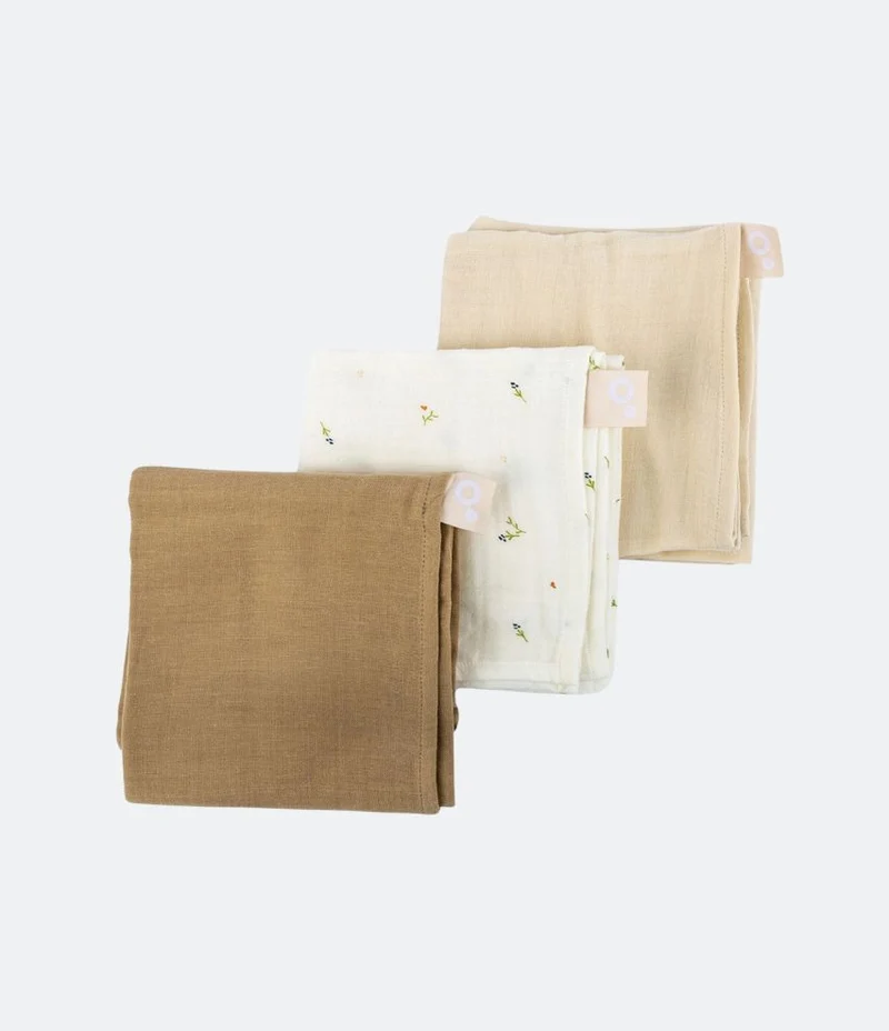 Lot de 3 langes bébé LOVELY