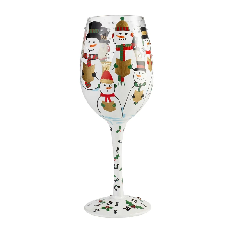 Singing in the Snow Wine Glass by Lolita®