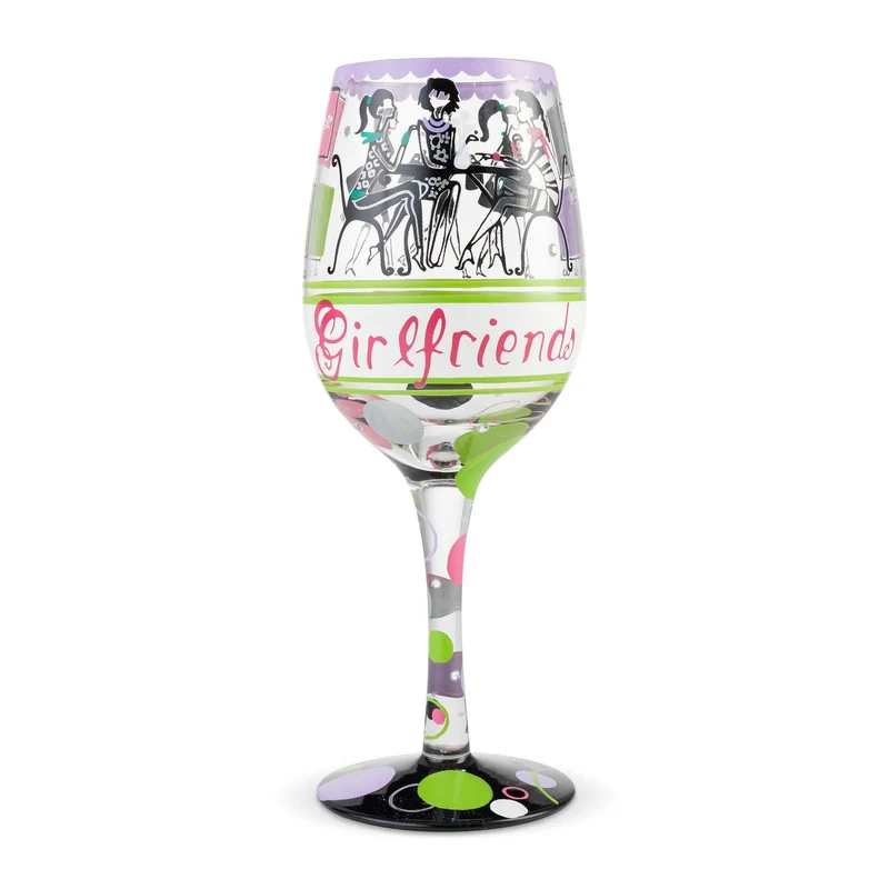 Girlfriends Together Wine Glass by Lolita®