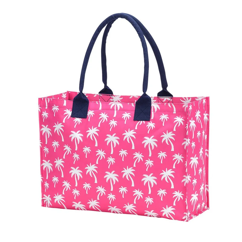 Hot Pink Palm Tote Bag - Personalzied