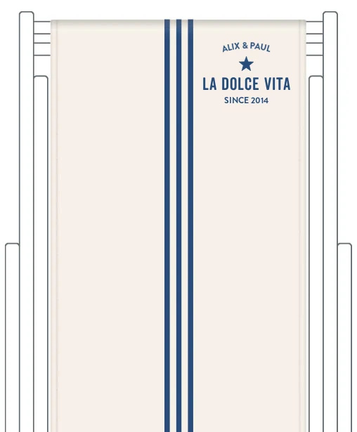 Toile de transat personnalisée Riviera