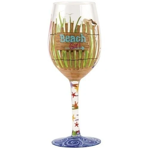 Beach Girl Wine Glass by Lolita®