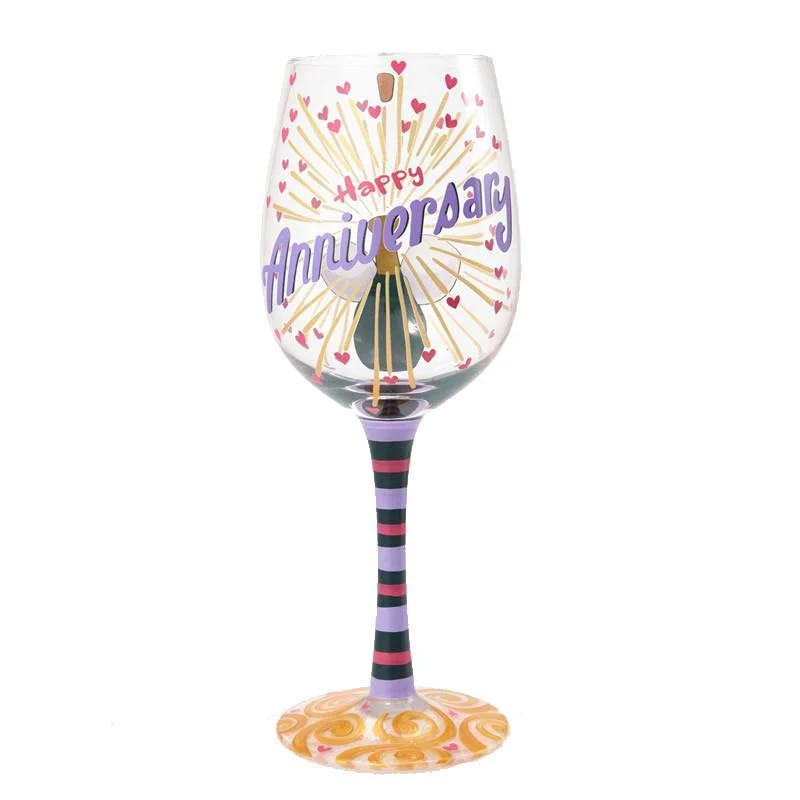 Happy Anniversary Wine Glass by Lolita®