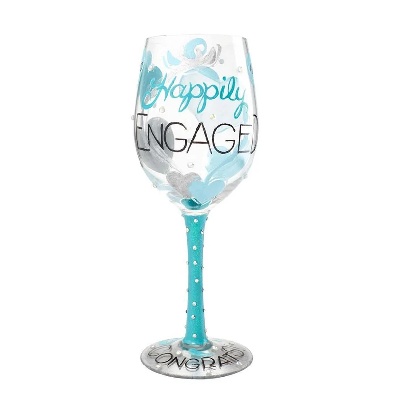 Happily Engaged Wine Glass by Lolita®