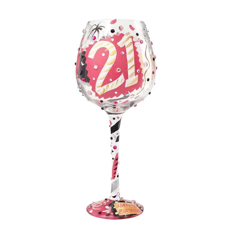 21 Super Bling Wine Glass by Lolita®