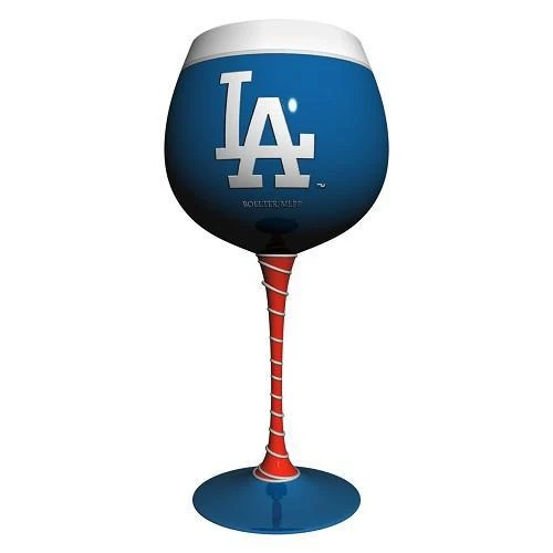 Los Angeles Dodgers Artisan Hand Painted Wine Glass