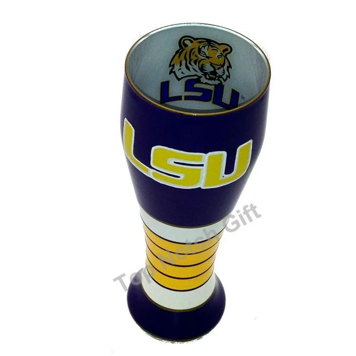 LSU Artisan Hand Painted Pilsner Glass