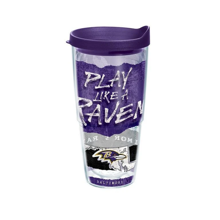 Baltimore Ravens Statement 24 oz. Tervis Tumbler with Lid - (Set of 2)