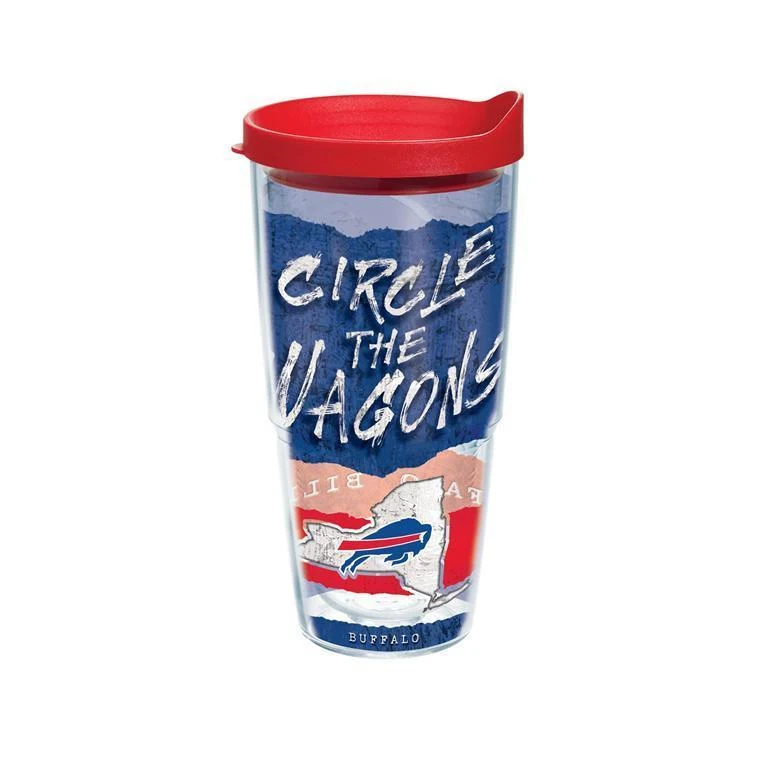 Buffalo Bills Statement 24 oz. Tervis Tumbler with Lid - (Set of 2)