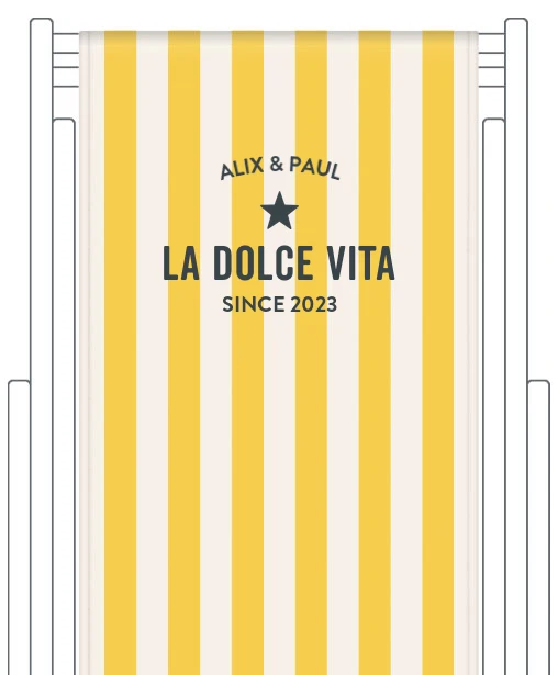 Toile de transat personnalisée Capri