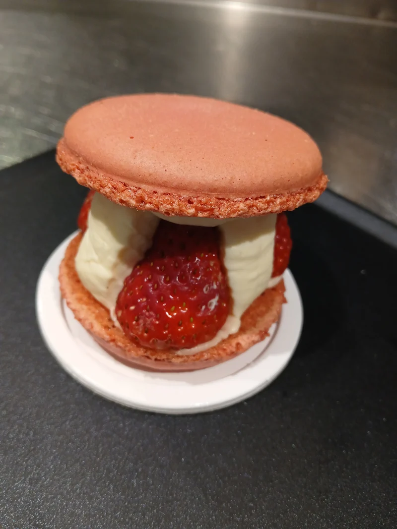 Macaron Fraise Individuel