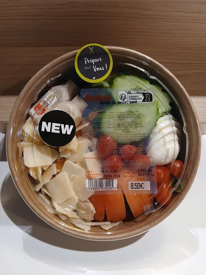 Salade de poulet pané
