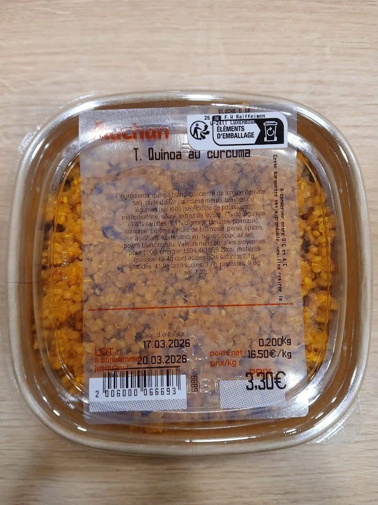 Quinoa au curcuma