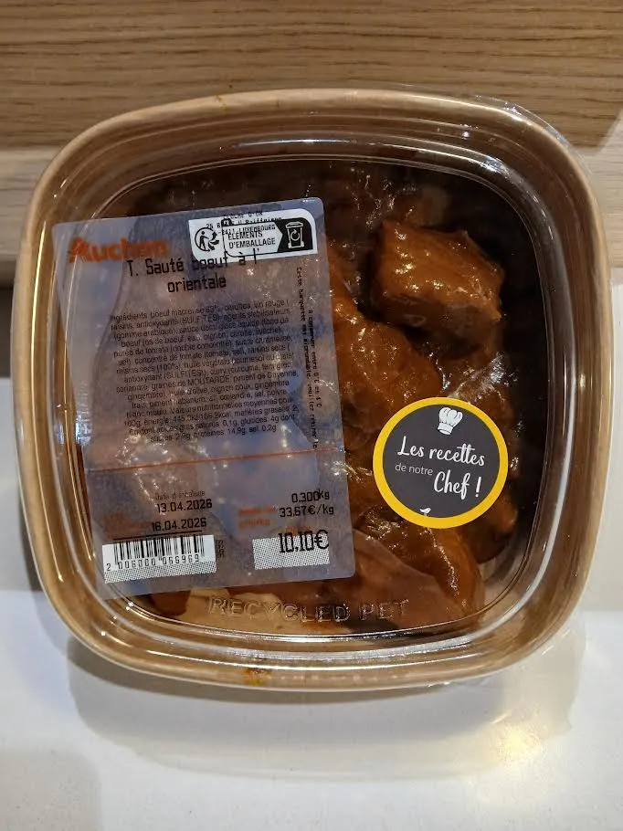 Sauté de boeuf à l'orientale