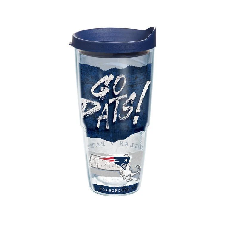 New England Patriots Statement 24 oz. Tervis Tumbler with Lid - (Set of 2)