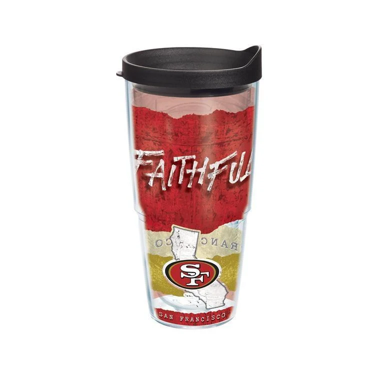 San Francisco 49ers Statement 24 oz. Tervis Tumbler with Lid - (Set of 2)
