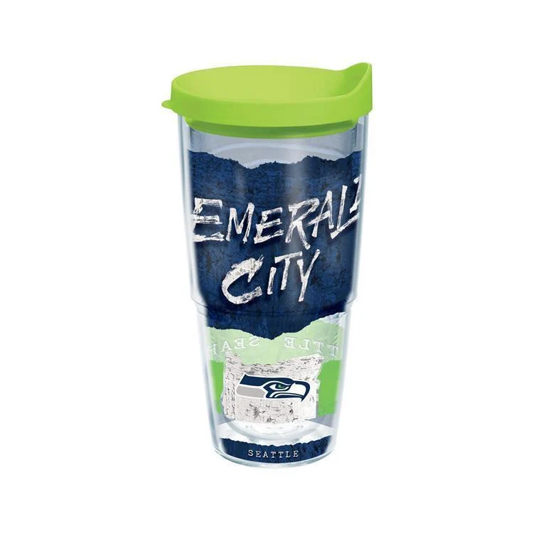 Seattle Seahawks Statement 24 oz. Tervis Tumbler with Lid - (Set of 2)